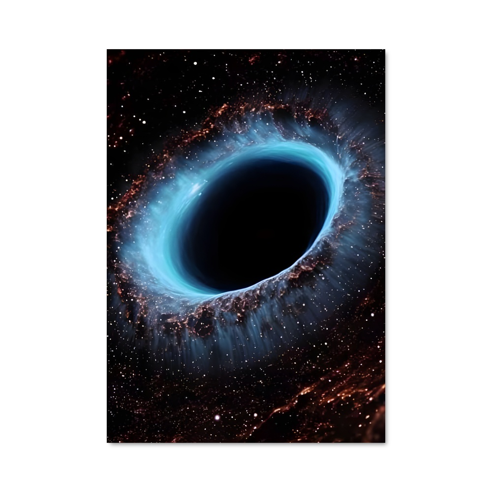 Poster Captivant cosmos de l'œil obscur